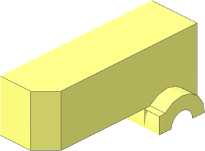 ~Motor Pull Back  4 x  9 x  2.333 Top Half (Needs Work)