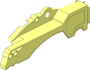 ~Electric Technic Motor 4.5V  6 x 17 x  5 Top - Half