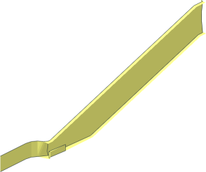 ~Technic Suspension Arm  1 x  9 x  2.5 Half Rib