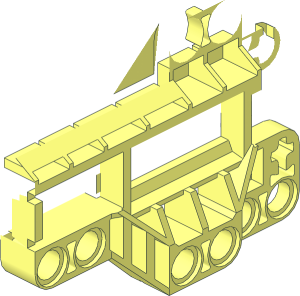 ~Technic Connector Block  7 x  4 x  3 Half