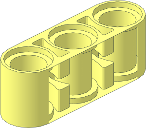 ~Technic Beam  3 without Side