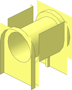 ~Technic Brick  6 x  8 with Open Centre  4 x  6 - Connection Hole with Fillet  1 x  1