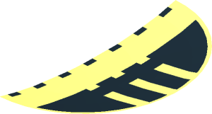 ~Technic Disc  5 x  5 Projectile with Bionicle Onu-Metru Pattern - Inner Half