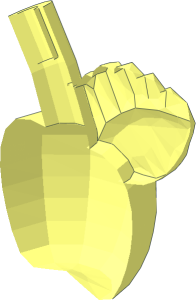 ~Minifig Food Apple Half