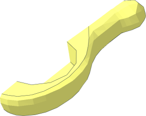 ~Minifig Food Turkey Leg - one half