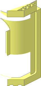 ~Panel  6 x  8 x 12 Tower with Arched Window - Half