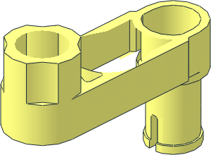 ~Technic Beam  3 x  0.5 Liftarm with Boss and Pin - Common Sections