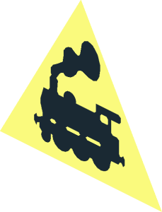 ~Roadsign Triangular Locomotive no Rail Pattern