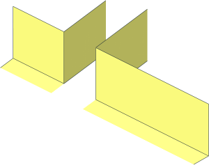 ~Turntable  4 x  4 Top Underside Rib Half