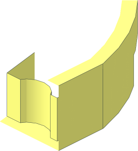 ~Turntable  4 x  4 Dimpled Base Underside  0.125