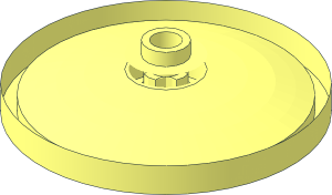 ~Dish  4 x  4 Inverted with Hollow Stud without Top Face