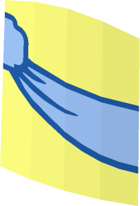 ~Minifig Food Cake Double Layer with Bright Light Blue Ribbon Pattern, Bottom, 1/12th