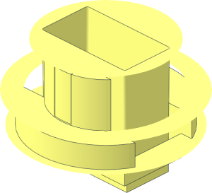 ~Minifig Food Cake Double Layer, Base