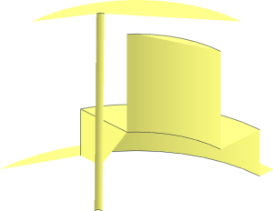 ~Minifig Food Cake Double Layer, Base, 1/4