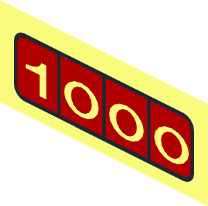 ~Cash Register Display Pattern for Brick  1 x  3