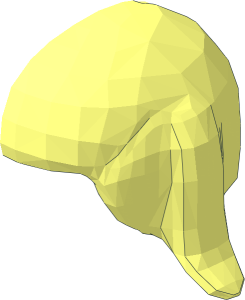 ~Minifig Hair Female with Pigtails - Half