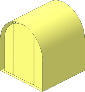 ~Duplo Brick  2 x  2 x  2 with Curved Top without Front and Back Faces