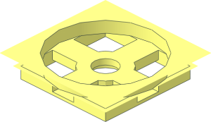 ~Turntable  2 x  2 Plate - Hole