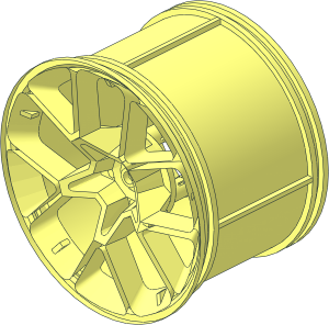 ~Wheel Rim 42 x 62 with 10 Spokes and  3 Pins without Front