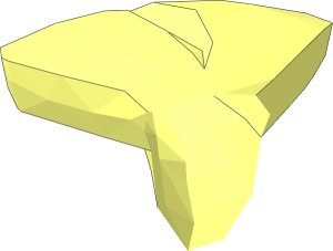 ~Plant Stem with  3 Leaves with Bar and Pin Holes Leaf