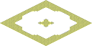 ~Baseplate 32 x 32 with Island and Water Pattern - Water Area