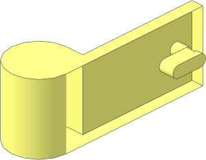 ~Door  1 x  3 x  1 Left without Front Face and Stud