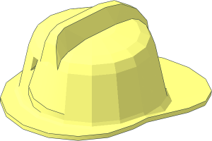 ~Minifig Fire Helmet without Front