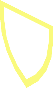 ~Minifig Shield with Wolfpack Pattern - Border