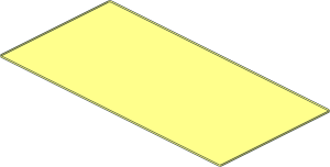 ~Baseplate 16 x 32 with Square Corners without Top Surface