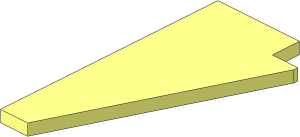 ~Wing  4 x  8 Left without studs