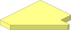 ~Wing  4 x  4 Left without Studs