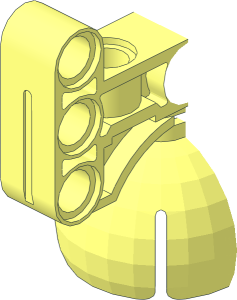 ~Technic Beam  5 x  3 H-shaped with Ball Socket Half