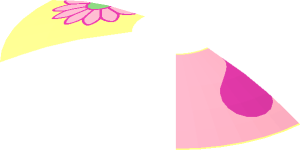 ~Dish  4 x  4 Inverted with Four Section Heart, Sun, Flower, Butterfly Pattern - Heart and Flower Half