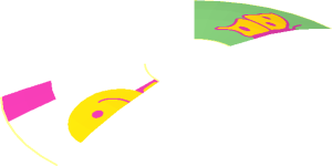 ~Dish  4 x  4 Inverted with Four Section Heart, Sun, Flower, Butterfly Pattern - Butterfly and Common Sun Parts Half