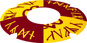 ~Viking DkRed and Yellow Shield Pattern