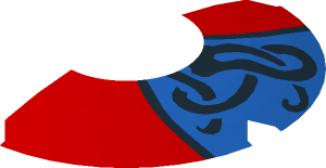 ~Viking Red and Blue Shield Pattern