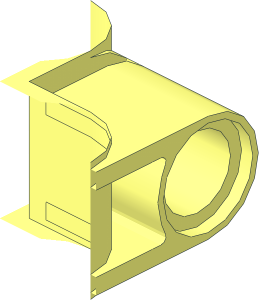 ~Technic Connector Block  3 x  3 with  9 Perpendicular Holes Quarter