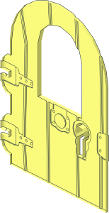 ~Door  1 x  4 x  6 with Window - Half