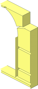 ~Door  1 x  8 x  6 Frame - Back Side