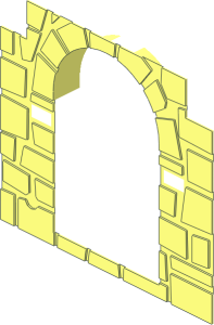 ~Door  1 x  8 x  6 Frame - Front Side