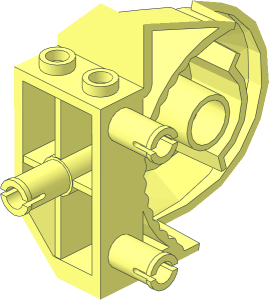 ~Animal Dinosaur Body Quarter with Pins - Inner Faces