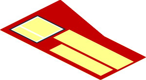 ~Sticker with Extended Corner, Octan Logo and White "DIESEL POWER" on Red Background - Hull Cutout - Left Aligned