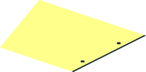 ~Tile  2 x  2 Round with SW Red & Black Vent Pattern - 1/16th