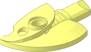 ~Constraction Shield  5 x  5 with Dual Prongs Half