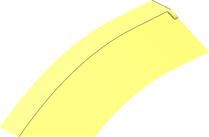 ~Windscreen  8 x  6 x  2 Curved - Half Upperside