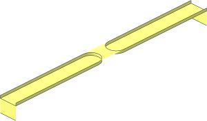 ~Technic Rubber Band Holder Top/Bottom Ridge Segment