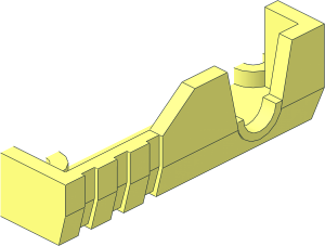 ~Motor Pull Back  2 x  6 Base - Half