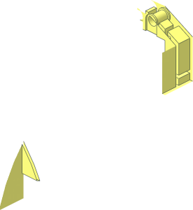 ~Windscreen 12 x  6 x  6 Curved with Pin Holes - End Part