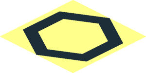 ~Hexagon Pattern Black