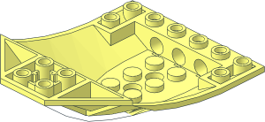 ~Wedge  6 x  8 x  2 Triple Inverted without Underside Surfaces